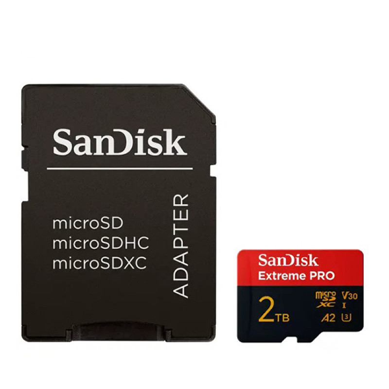 کارت حافظه microSDXC سن دیسک مدل Extreme PRO کلاس 10 استاندارد UHS-I U3 سرعت 250MBs ظرفیت 2 ترابایت