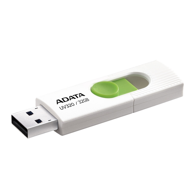 فلش مموری 32 گیگابایت ای دیتا مدل UV320 با درگاه USB 3.1 کشویی و سازگار با ویندوز، مک و لینوکس، مناسب انتقال سریع اطلاعات تا 10 گیگابیت بر ثانیه