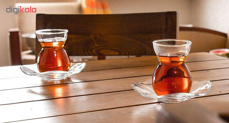 ست فنجان و نعلبکی پاشاباغچه سری دانتل 96574 بسته 6 نفره