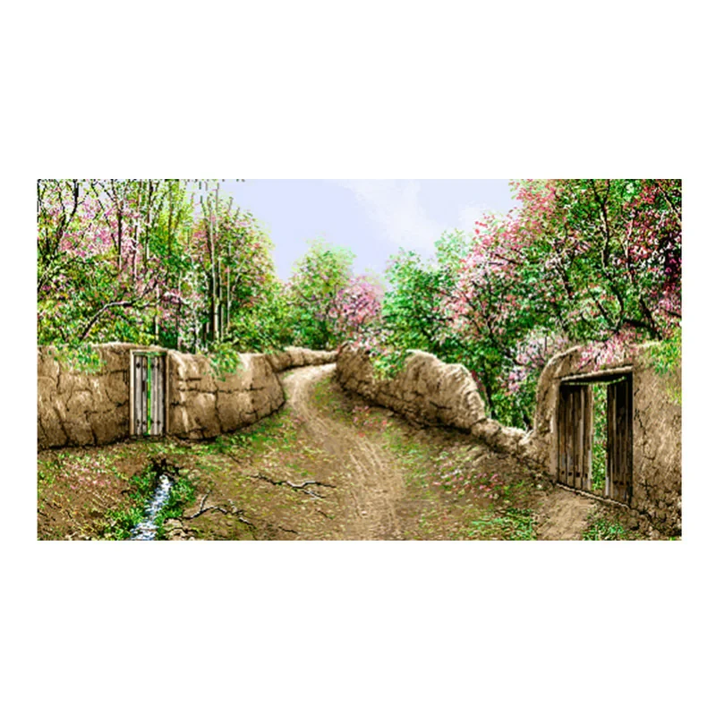 نخ و نقشه تابلوفرش طرح منظره کد 23115