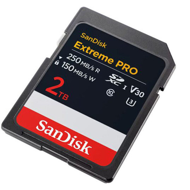 کارت حافظه SDXC سن دیسک مدل Extreme PRO کلاس 10 استاندارد UHS-I U3 سرعت 250MBs ظرفیت 2 ترابایت