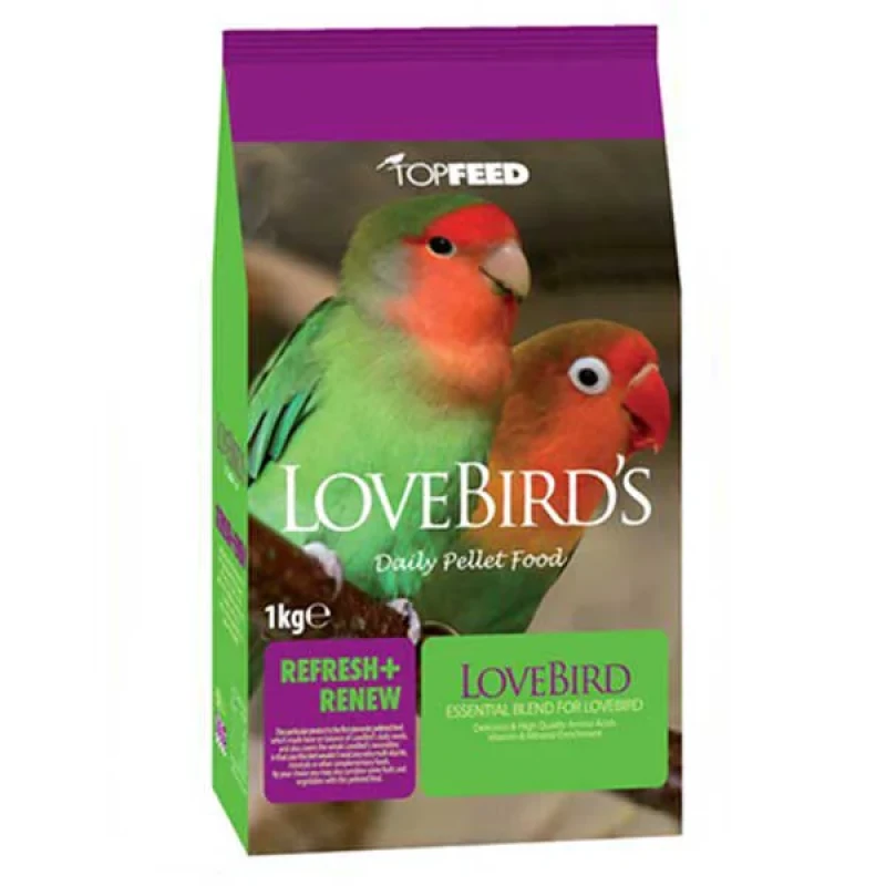 غذای خشک طوطی برزیلی تاپ فید مدل TopFeed LoveBirds وزن 1 کیلوگرم