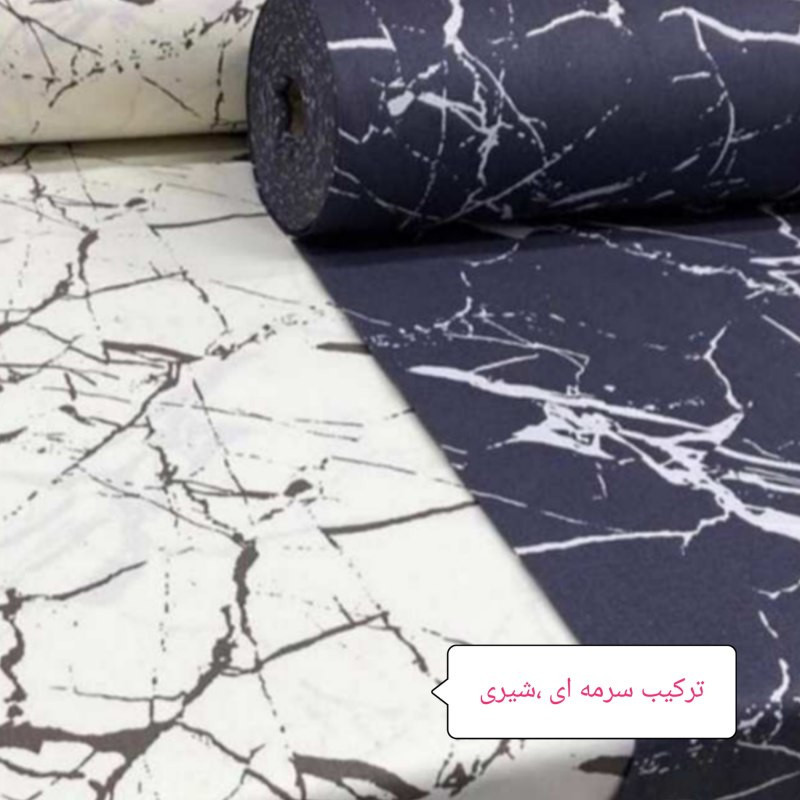 سرویس ملحفه مدل کشدار ni08014 طرح مرمر کد 100 یک نفره دو تکه