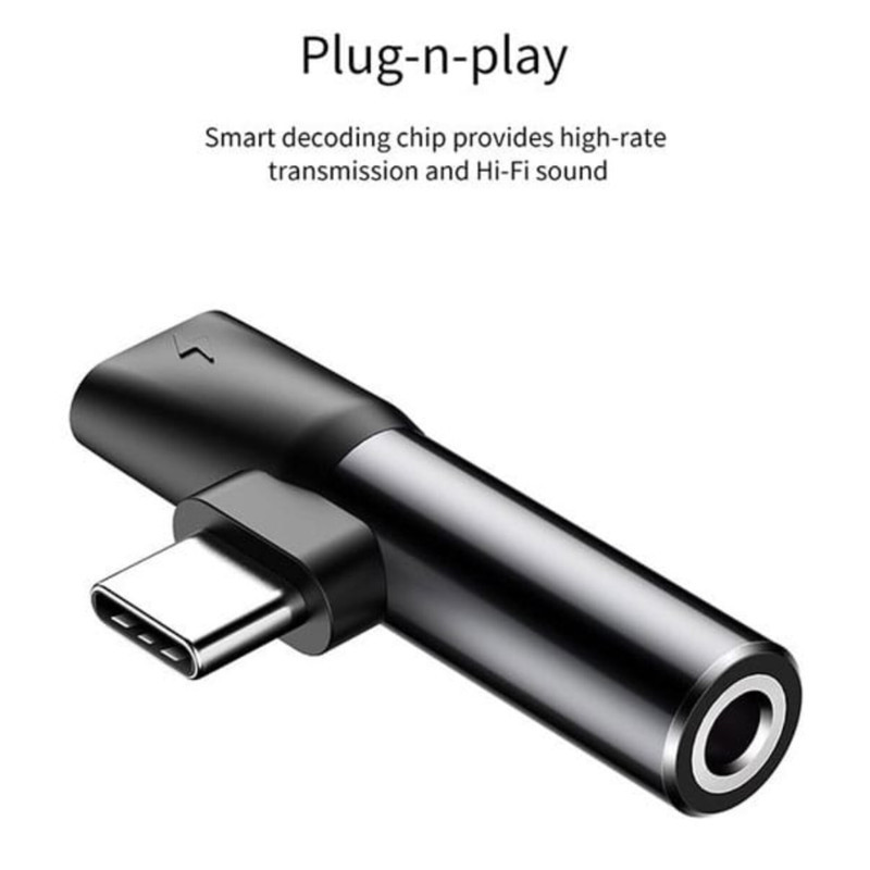 مبدل USB-C به AUXUSB-C بیسوس مدل L41 مناسب برای گوشی های شیائومی
