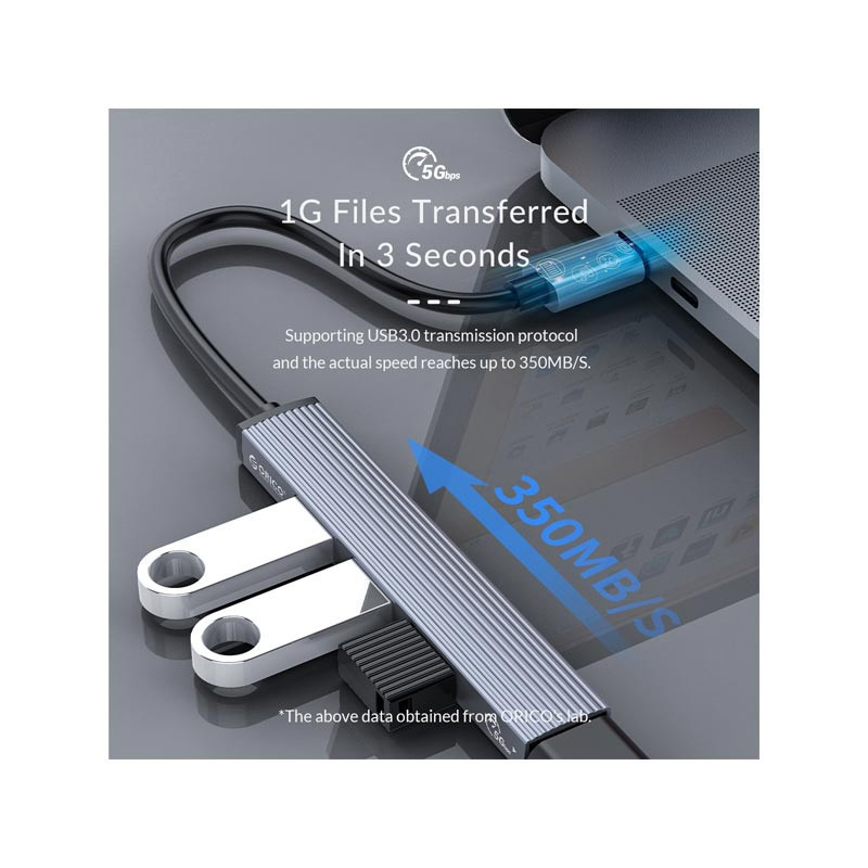 هاب 4 پورت usb-C اوریکو مدل AH-13