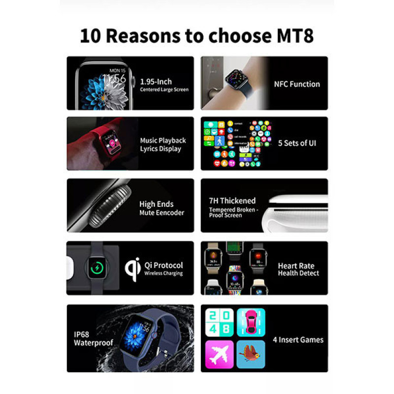 ساعت هوشمند اینفینیت مدل MT8