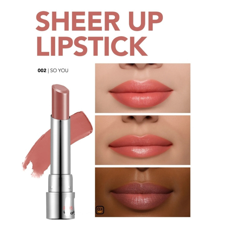رژ لب جامد براق فلورمار مدل SHEER UP رنگ کالباسی شماره 02