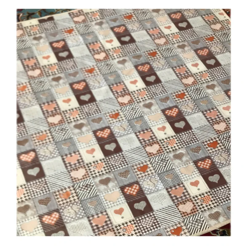سفره 6 نفره مدل آوا طرح 2 رو کد 08 سایز 150×100 سانتی متر