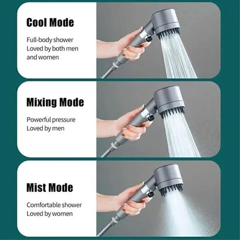 سردوش حمام ققنوس مدل Turbo-Massage لوکس