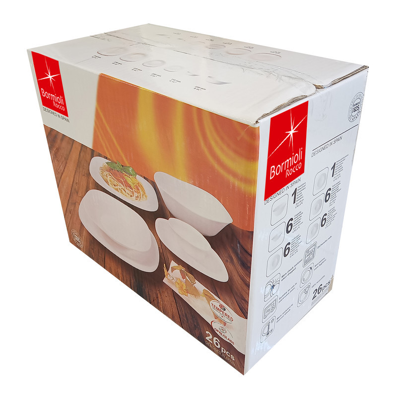 سرویس غذا خوری 26 پارچه بورمیولی تولیدو مدل WH0026