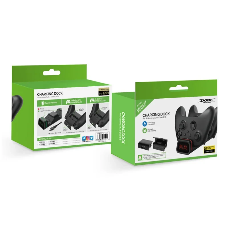 پایه شارژر دسته بازی ایکس باکس دابی مدل TYX-19006X مناسب برای Xbox Series XS & One