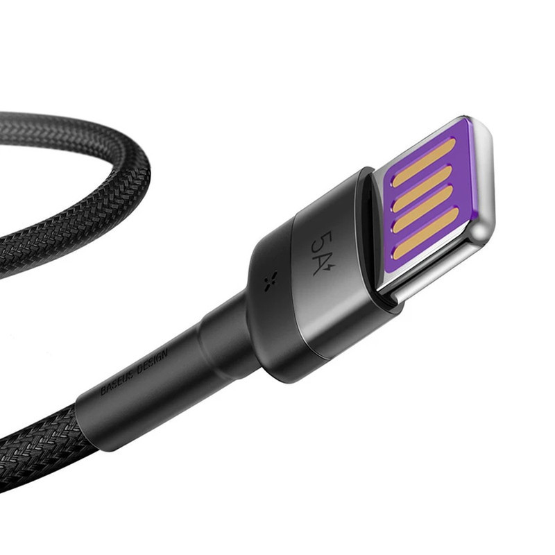 کابل تبدیل USB به USB-C بیسوس مدل Cafule 40W طول 1 متر