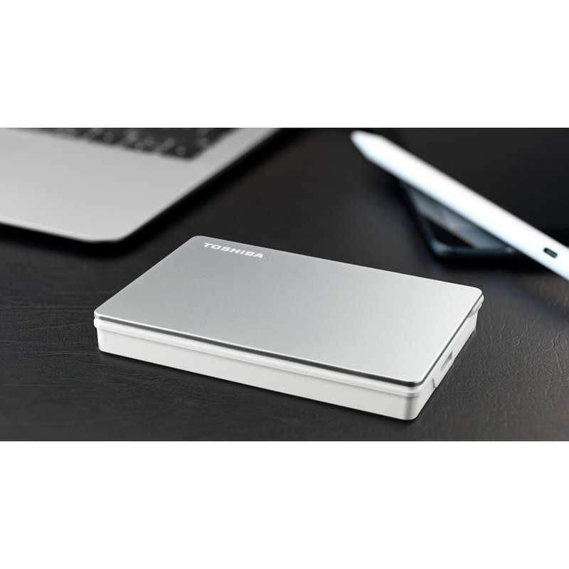 هارد اکسترنال توشیبا مدل Canvio Flex ظرفیت یک ترابایت دارای رابط USB Type-A 3.2