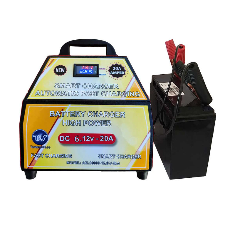 شارژر باتری خودرو مدل Asl16000pro,12v-6v,20A
