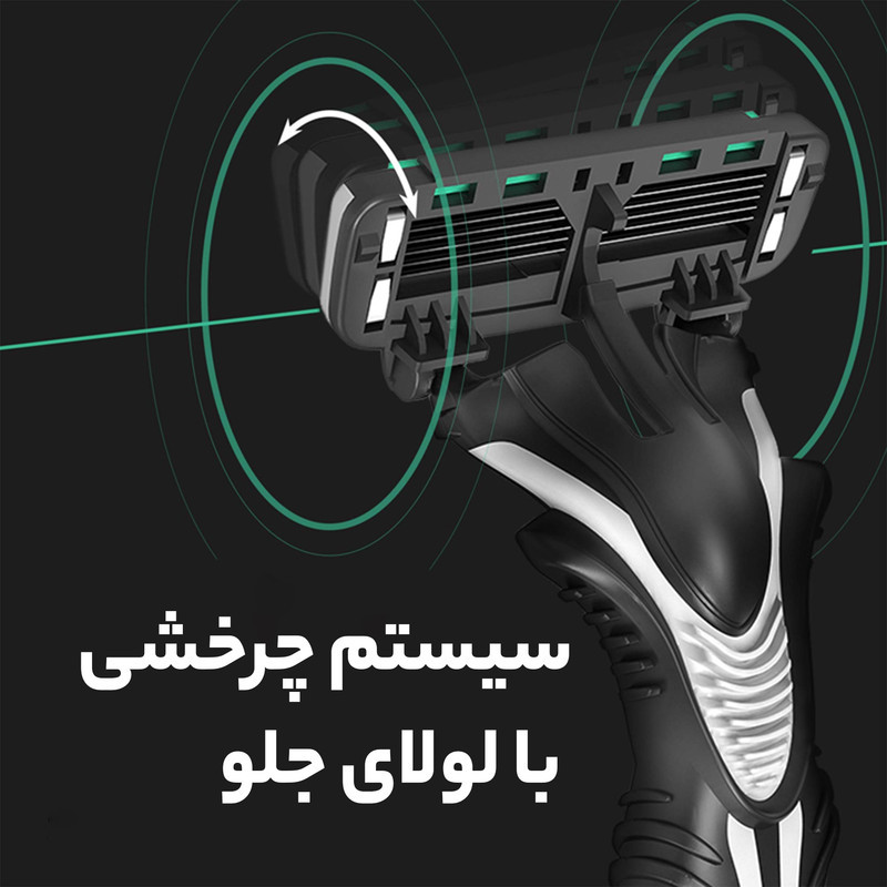 خود تراش دورکو مدل 6Blade تحت لیسانس بسته 2 عددی