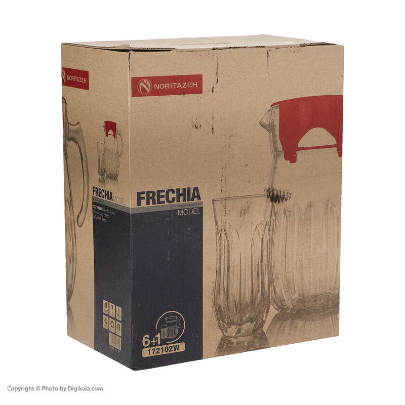 سرویس پارچ و لیوان 7 پارچه نوری تازه سری Frechia مدل 172102W