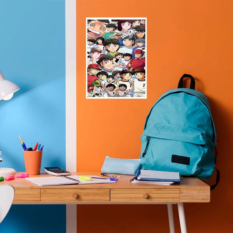 پوستر کارنيکا طرح کاپیتان سوباسا Captain Tsubasa کد 40648 مجموعه 8 عددی