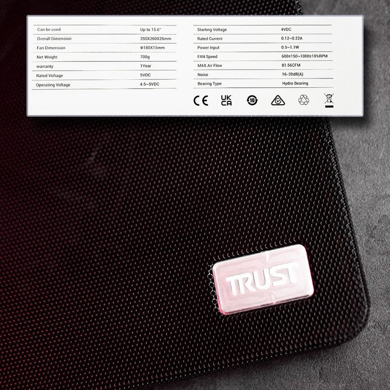 پایه خنک کننده  لپ تاپ تراست مدل TPAD-1