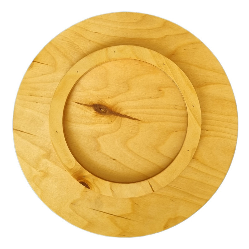 سینی بدون دسته مدل پایه دار دایره طرح آفتاب سایز 36×36 سانتیمتر