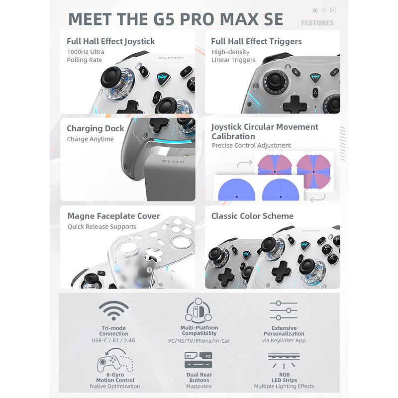دسته بازی ماچنیک مدل G5 PROMAX SE