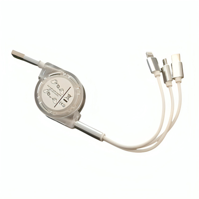 کابل تبدیل USB به microUSBUSB-Cلایتنینگ مدل WWQ-60 طول 1 متر