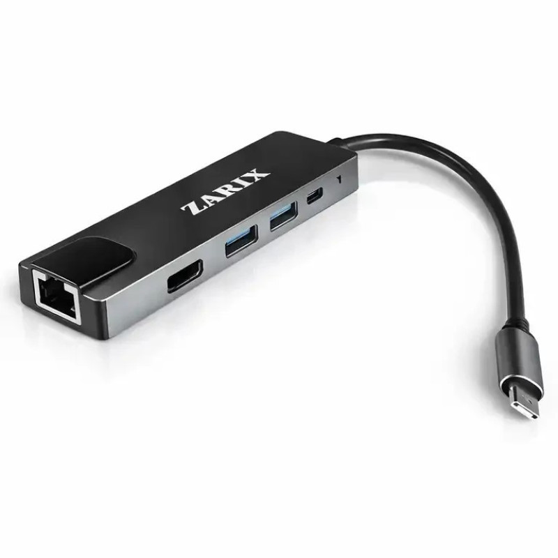 هاب 5 پورت USB-C زاریکس مدل Z5 Pro