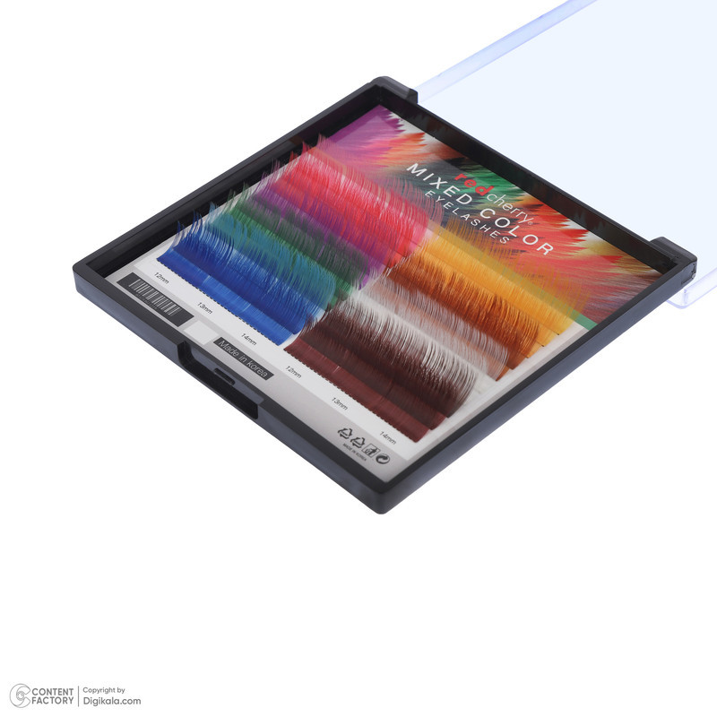 مژه مصنوعی رد چری مدل Rainbow CC 0.07