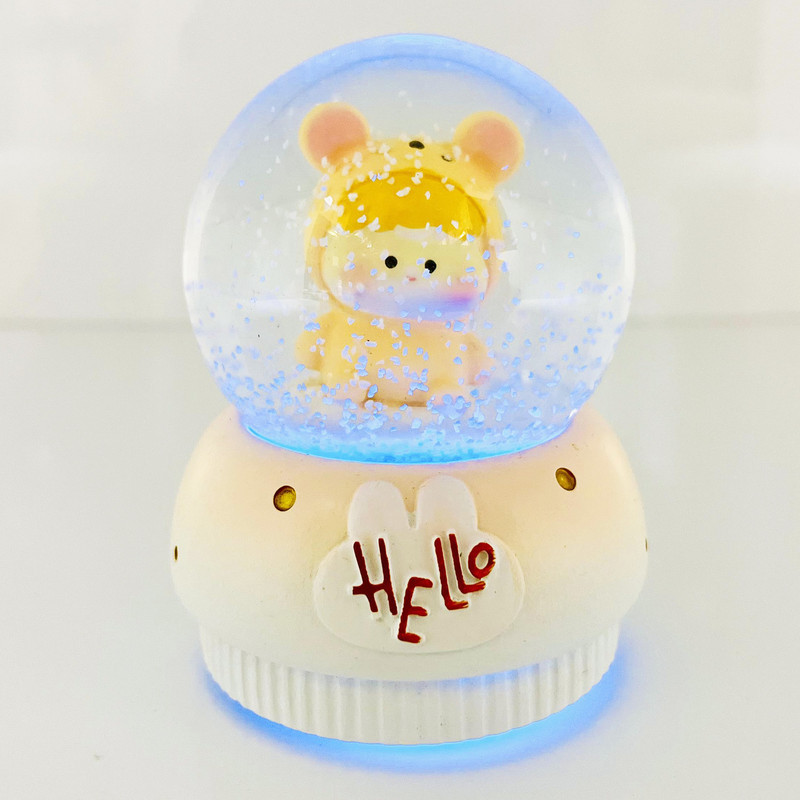 گوی مدل چراغدار HELLO طرح baby موش کد D1623.11.S300
