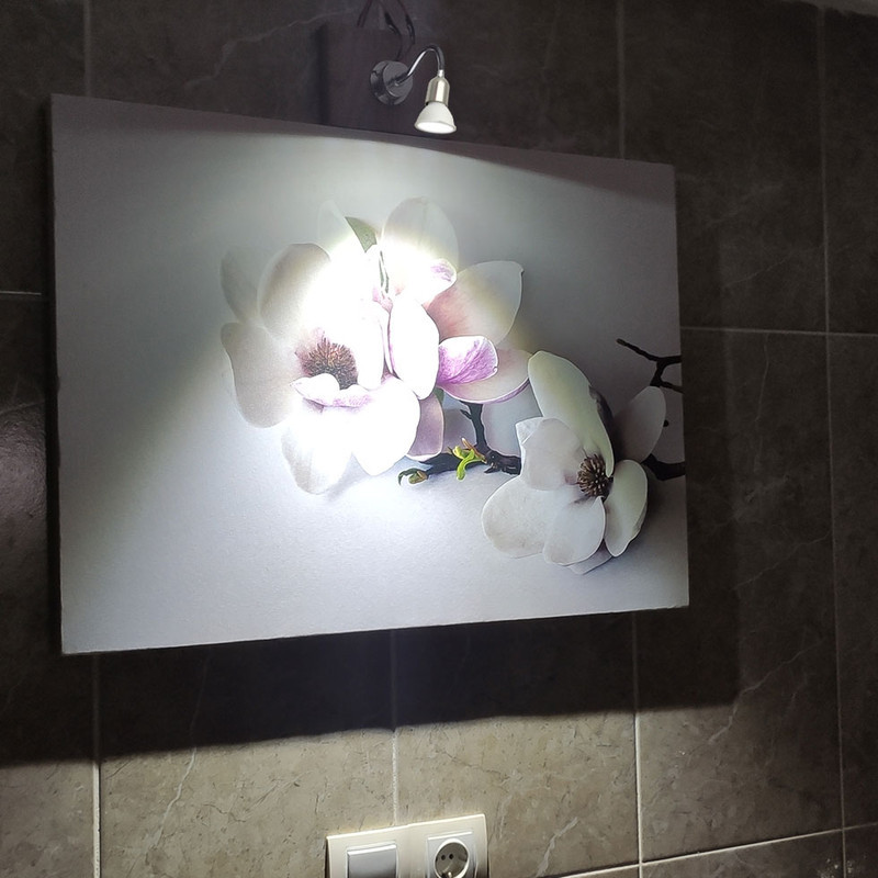 چراغ دیواری مدل خرطومی فلزی ثابت طرح بالا تابلویی پایه GU5.3 کد F541