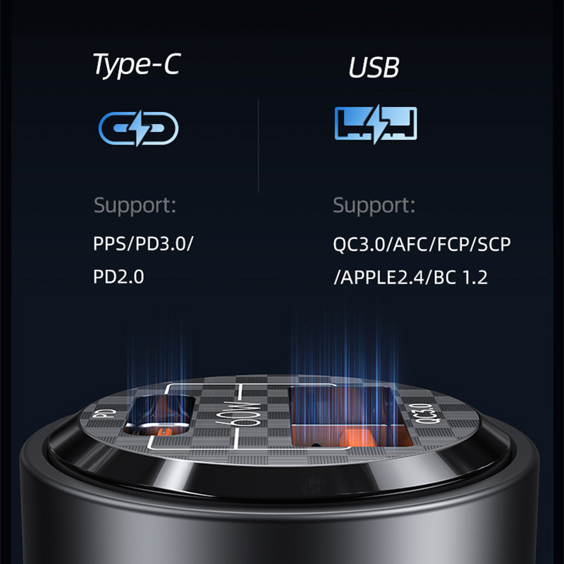 شارژر فندکی یوسمز مدل cc208