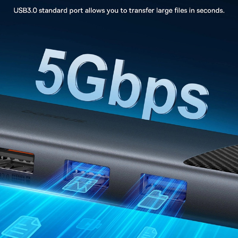 هاب 11 پورت USB-C بیسوس مدل Metal Gleam Series II