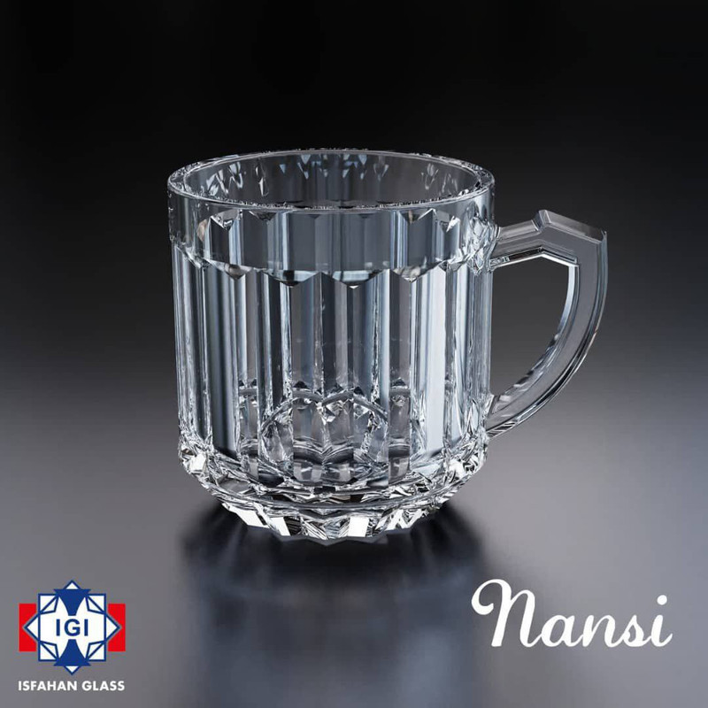 فنجان شیشه و بلور اصفهان مدل NANSI بسته 6 عددی