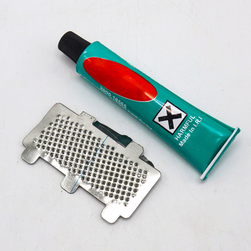 چسب و وصله پنچرگیری تیوب مدل MNT - 958 مجموعه 12 عددی