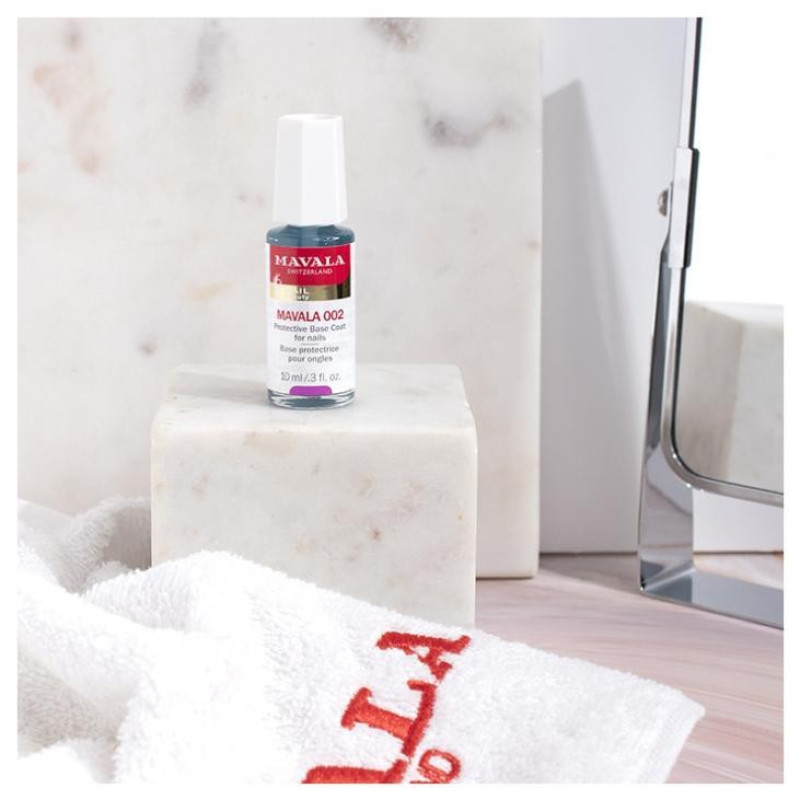 محلول محافظ ناخن ماوالا مدل Double Action Protective Base Coat حجم 10 میلی لیتر