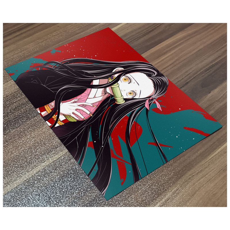 پوستر گوفی مدل نزوکو کیوت دیمن اسلیر انیمه شیطان کش کد RG17
