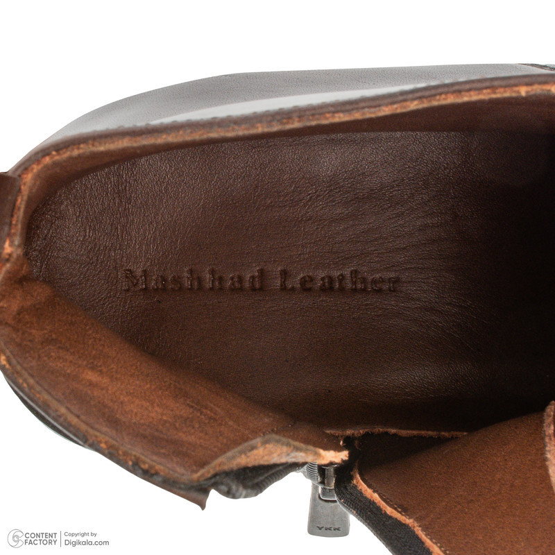 نیم بوت مردانه چرم مشهد مدل J6287-088