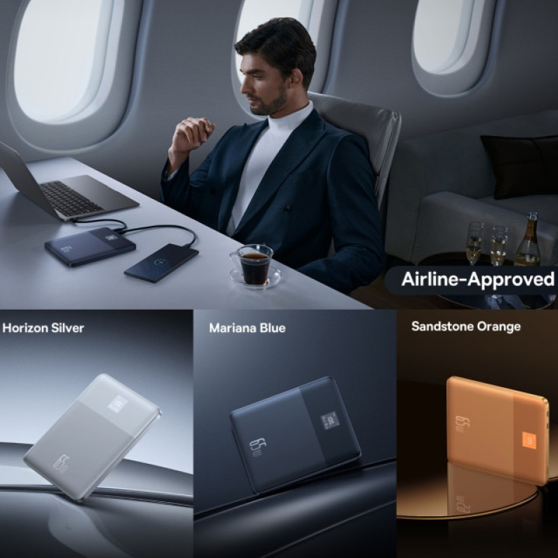 پاوربانک باسئوس مدل BLADE2  65W ظرفیت 12000 میلی آمپر ساعت