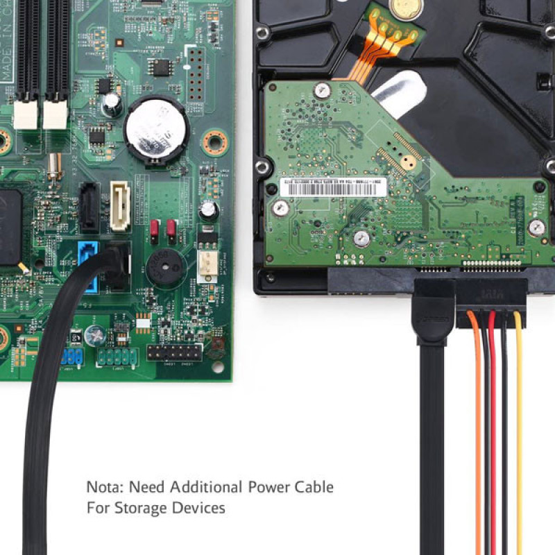 کابل دیتا SATA3 یوگرین مدل US217-30796 طول 0.5 متر