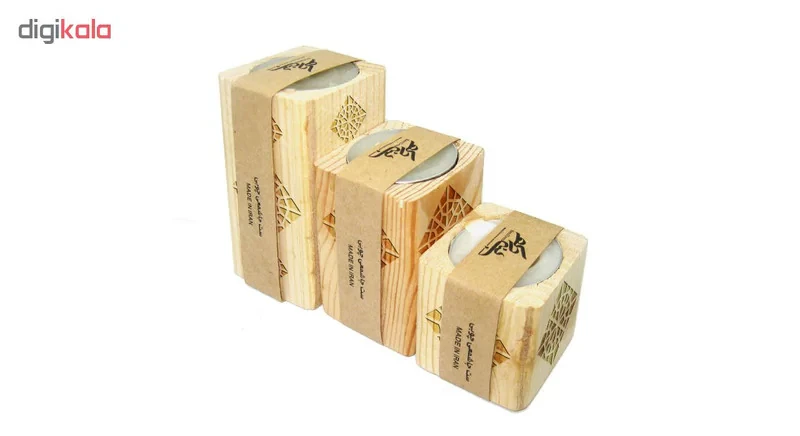 جاشمعی بنی دکو طرح اسلیمی کد 011 مجموعه 3 عددی