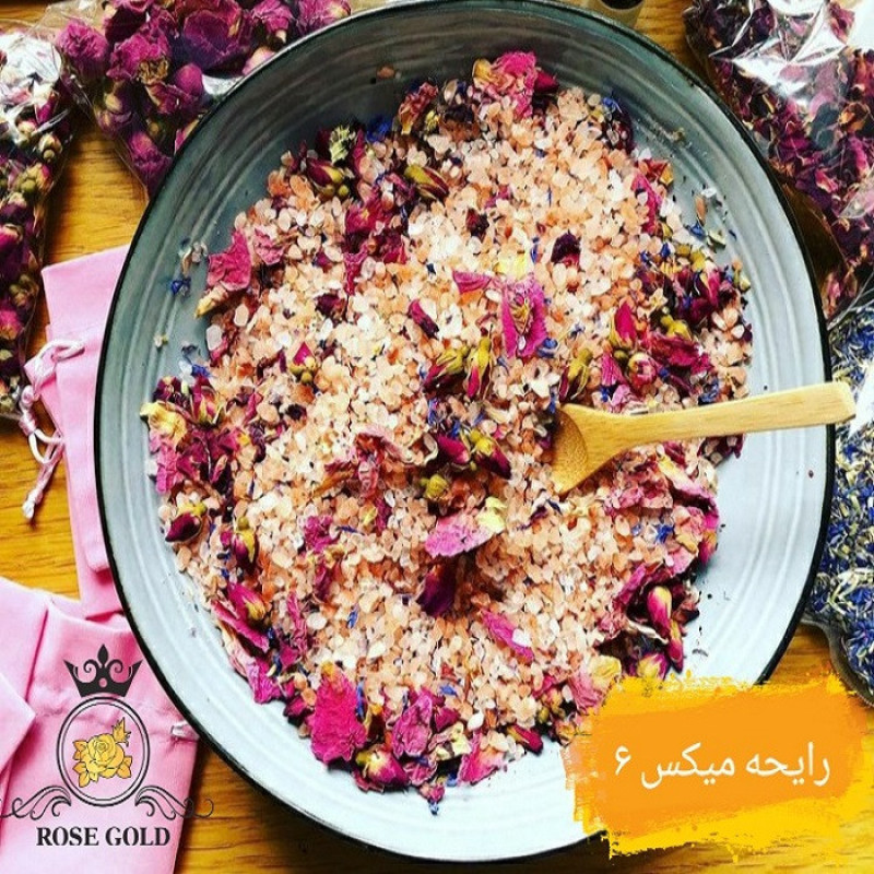 نمک حمام رز گلد مدل Star Mix 6 وزن 1000 گرم