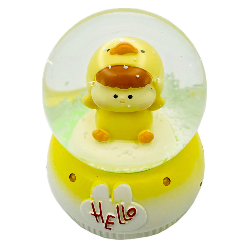 گوی مدل چراغدار HELLO طرح baby جوجه کد B1623.11.S300