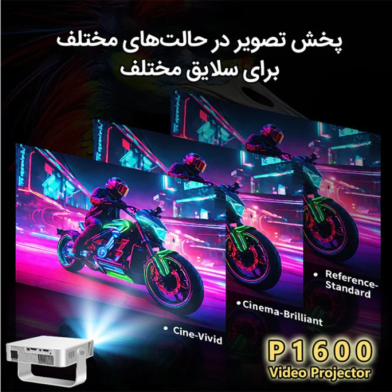 ویدئو پروژکتور مدل P1600 با رزولوشن 4k