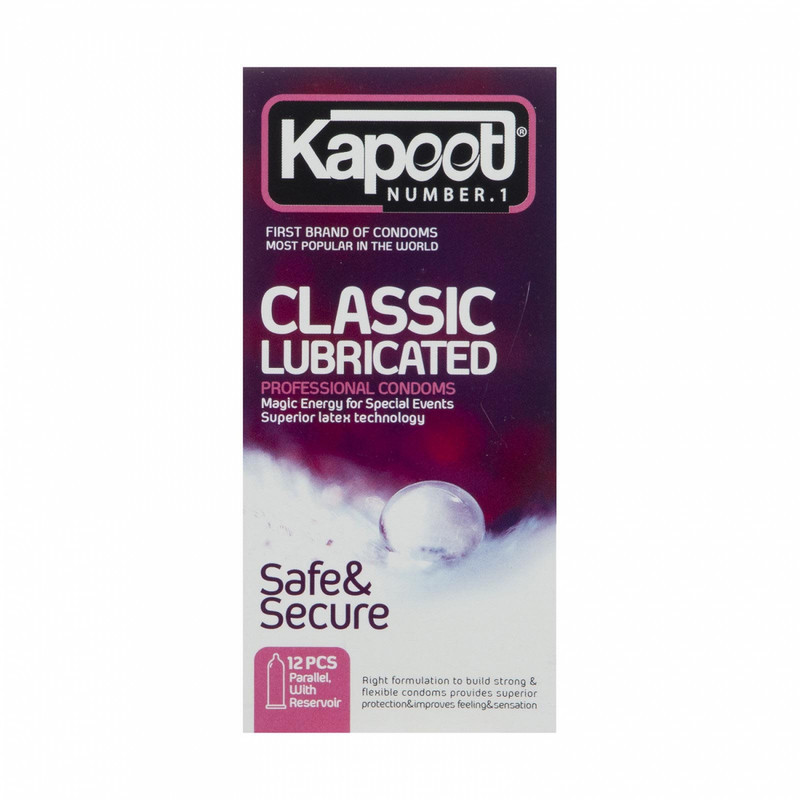 کاندوم کاپوت مدل Classic Lubricated مجموعه 2 عددی