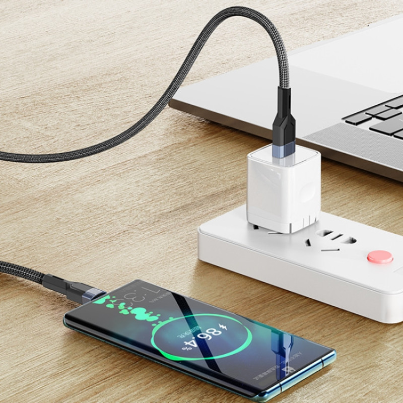 کابل تبدیل USB به USB-C یسیدو مدل CA106 6mm طول 1.2 متر