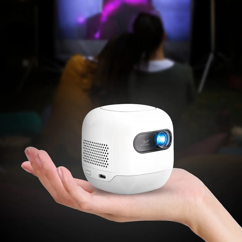 مینی ویدئو پروژکتور 4k پاورولوجی مدل MINI BEAM PWMPM2WH