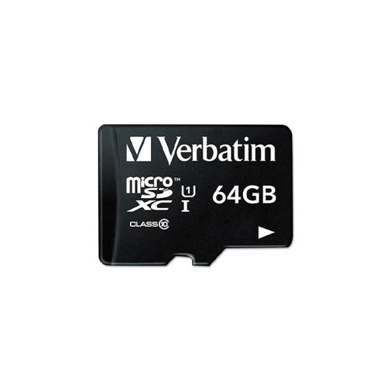 کارت حافظه Micro SDXC ورباتیم مدل Premium کلاس 10 UHS-I سرعت 90MBS ظرفیت 64 گیگابایت به همراه آداپتور