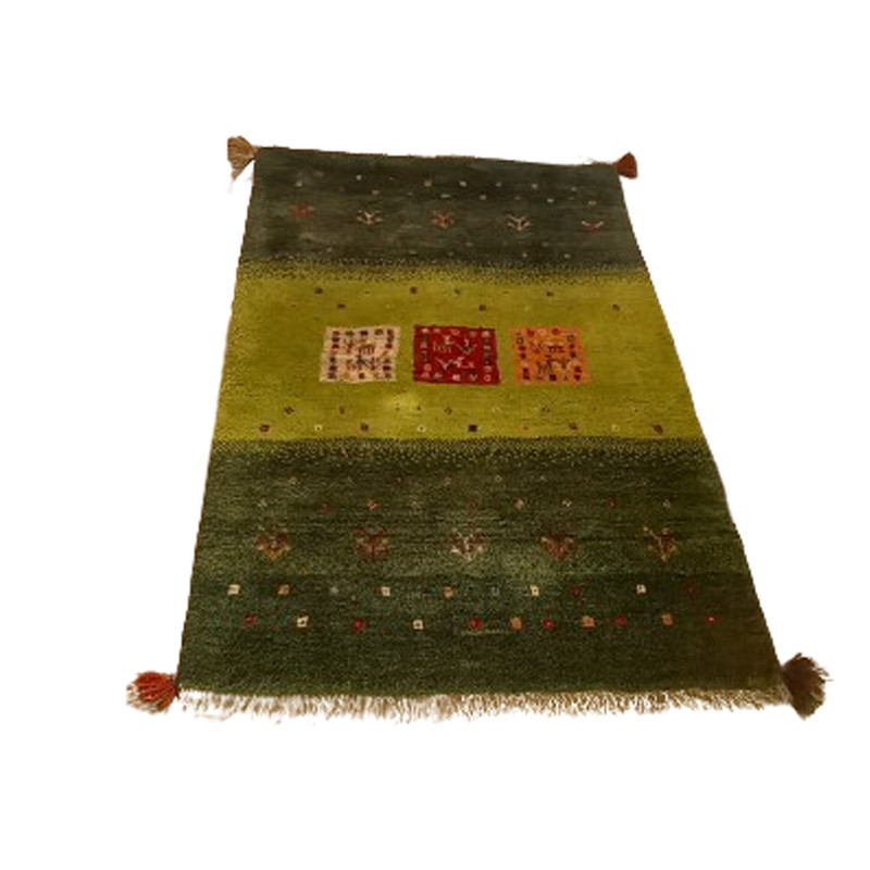گبه فرش دستباف یک ونیم متری مدل  بافت قشقای شیراز کد NKP.Z.N123