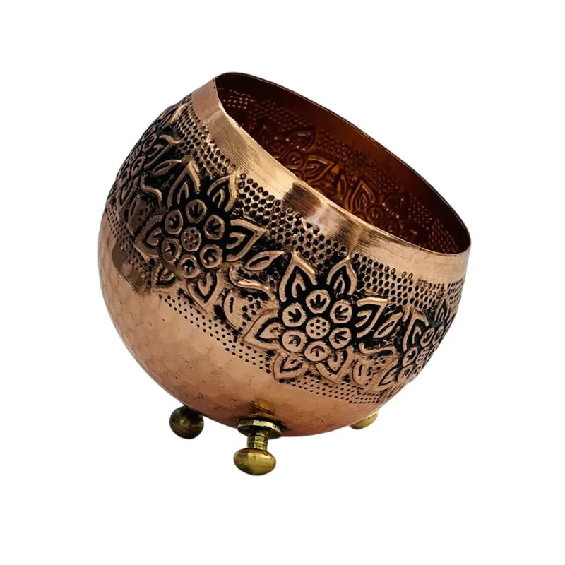 کاسه مسی مدل گوی سه پایه کد ZH245.6