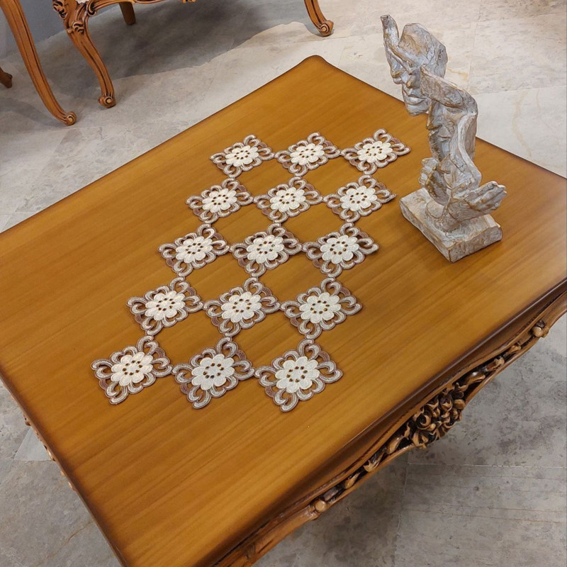 رومیزی سه تکه مدل مشبک کد R3MOSH001