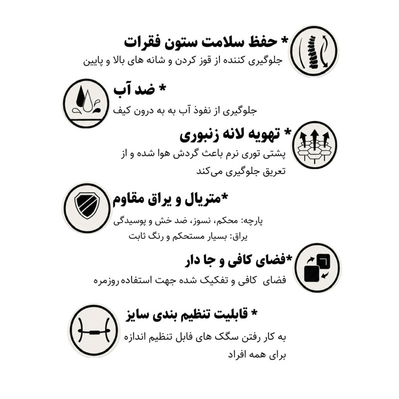 کوله پشتی پرزیدنت مدل اسکین کد 2486